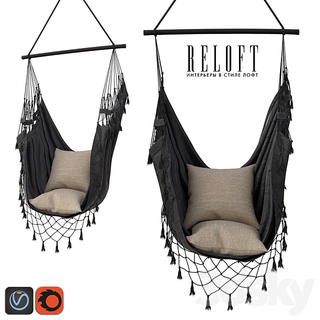CHAIR-HAMAK BOCH IN CHARCOAL 15000CHCL