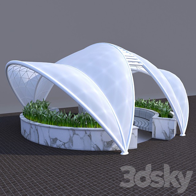 Awning decorative arbor