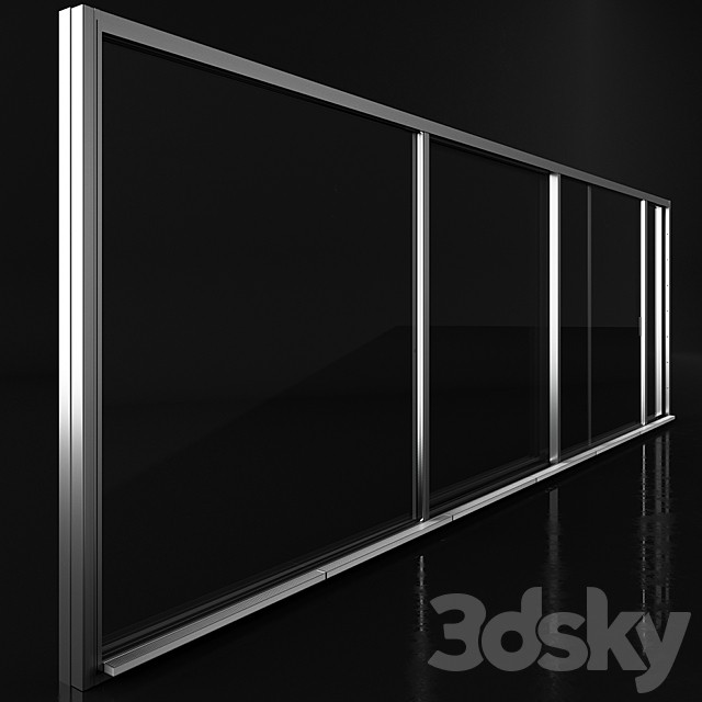 Flush frame swiss window