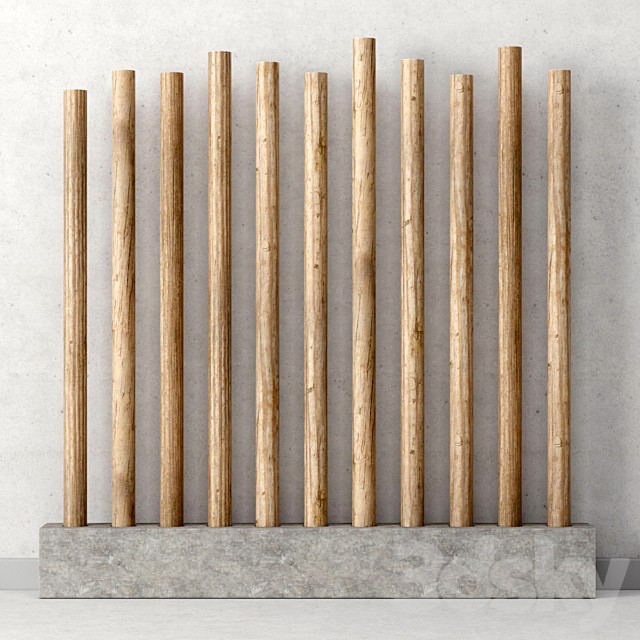Decor of wooden sticks / Decor of wooden sticks