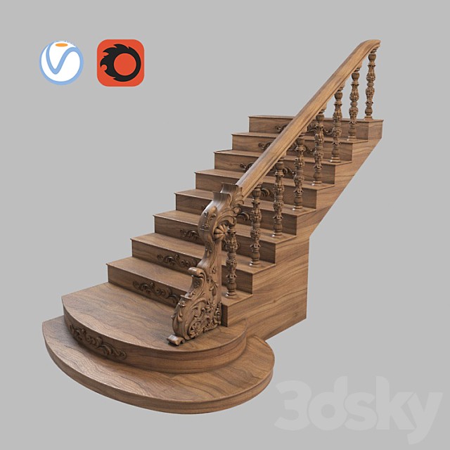 Stairs: Wooden