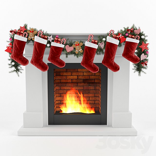 Christmas fireplace