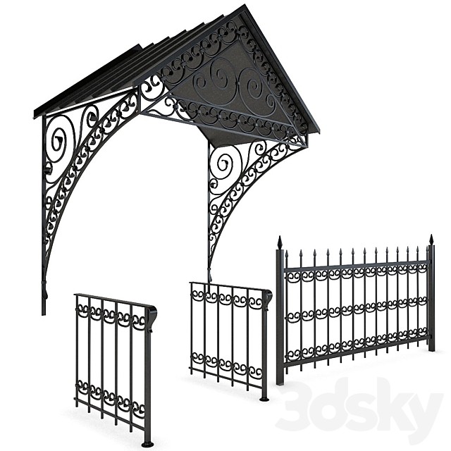 Visor and fencing made of forging
