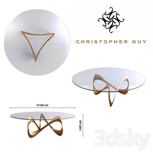 Christopher Guy Parisian Graffiti Table