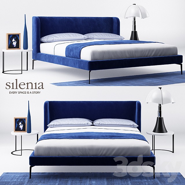 Neocon bed and Zero marble table - Silenia