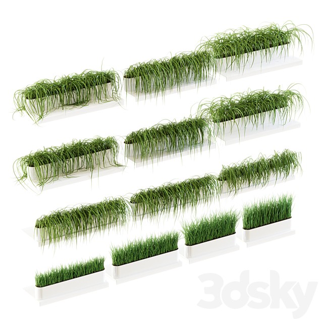 Grass for shelves. 13 models of v2