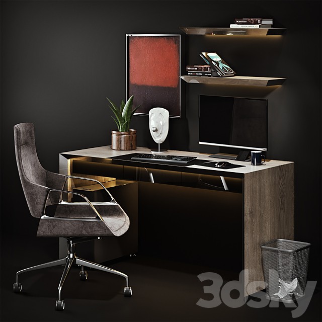 Workplace with Graph Chair