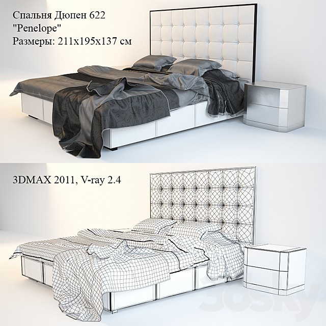 Bed 622 Penelope, Stand M-102 (Dupen)