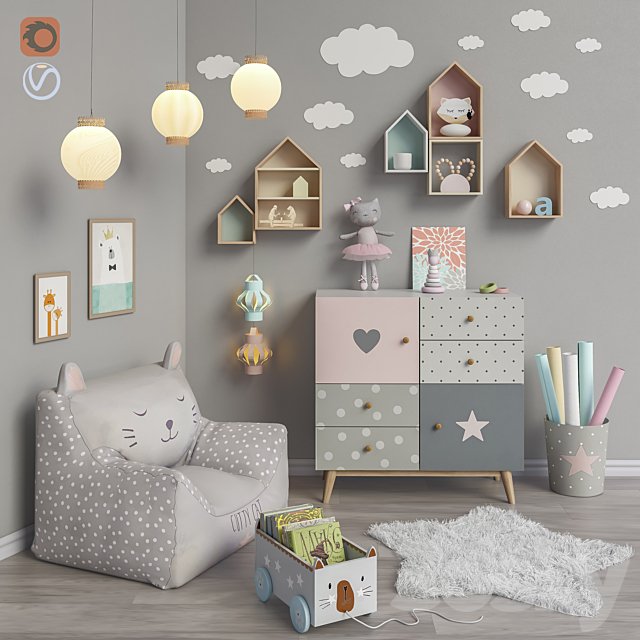 Toys and furniture set 10