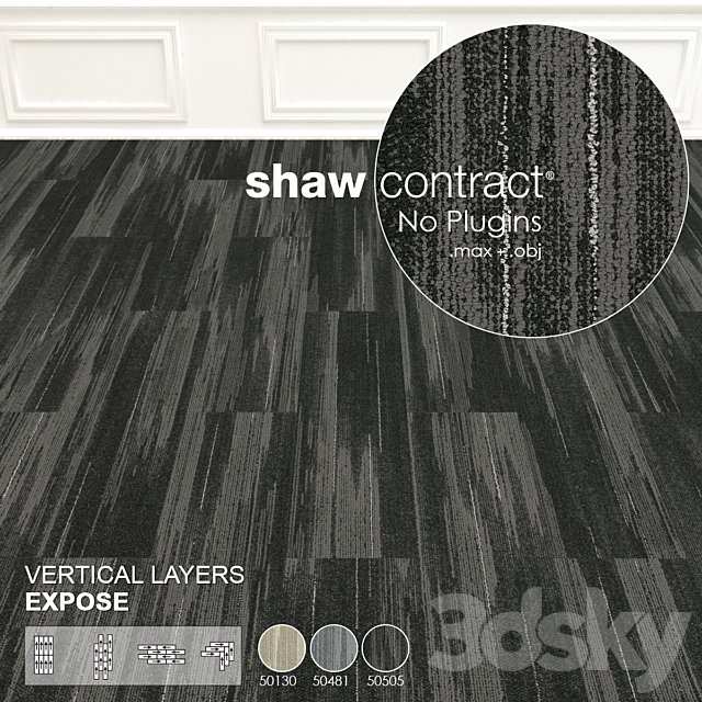 Shaw Carpet Vertical Layers Wall to Wall Floor No 1