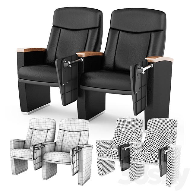 Chairs for cinema or concert hall