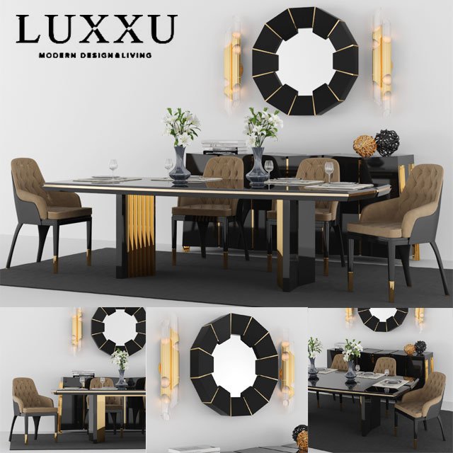 Table + Chair Set 2 by LUXXU