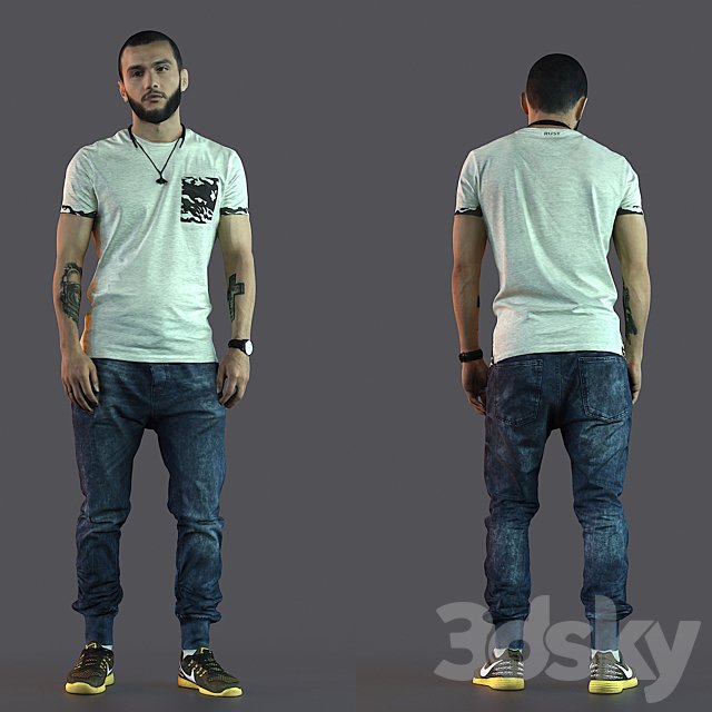 3d scan man