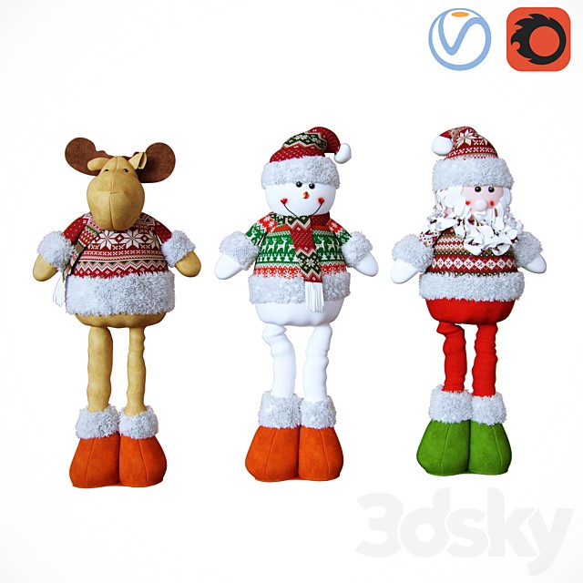 A set of Christmas toys