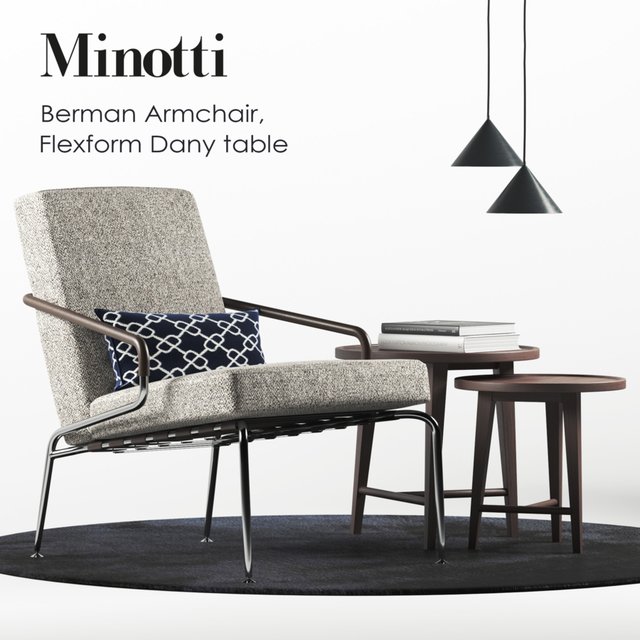 Minotti Berman armchair set