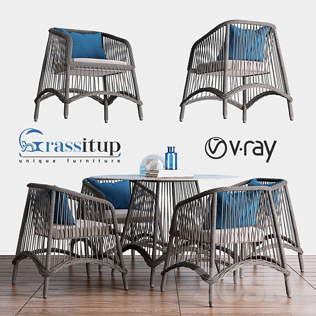Aira Dining Blue - Grassitup