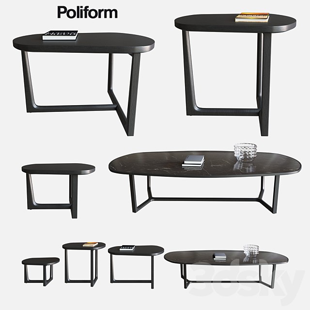 POLIFORM COFFEE TABLES TRIDENTE