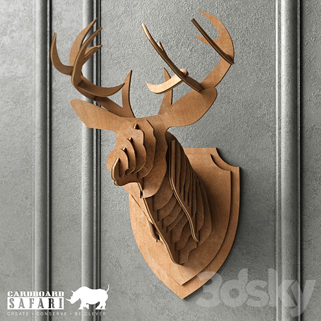 Safari cardboard deer