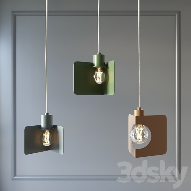 Corner pendant light