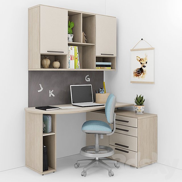 Writing-table and decor for a nursery 7