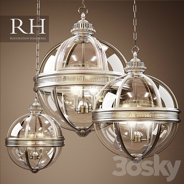 RH VICTORIAN HOTEL PENDANT (3size)
