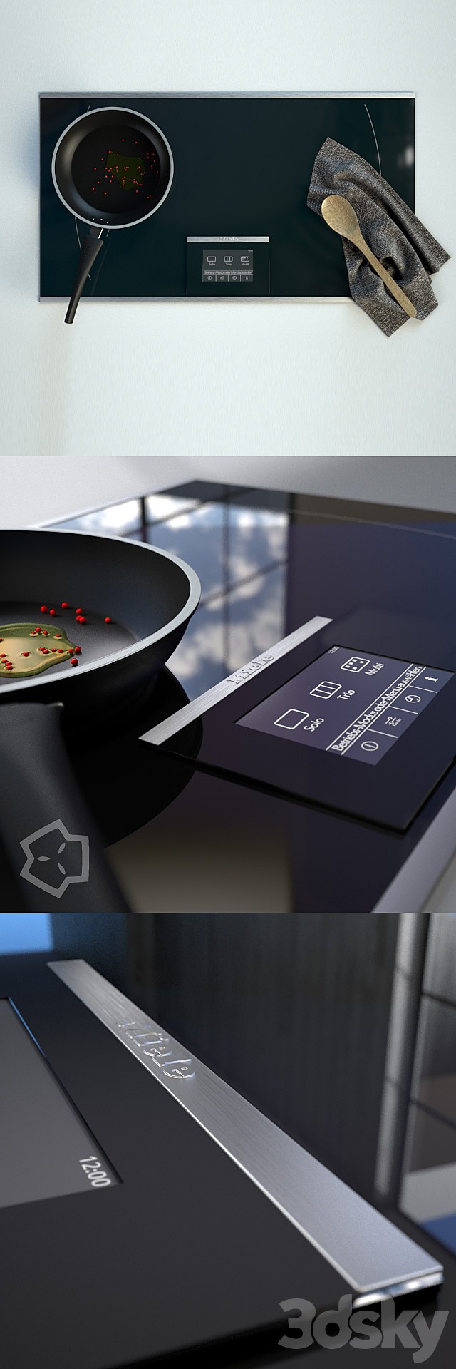 Hob KM6395 by Miele + TVS Cookware