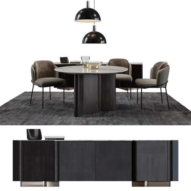 Minotti Set / Fil Noir