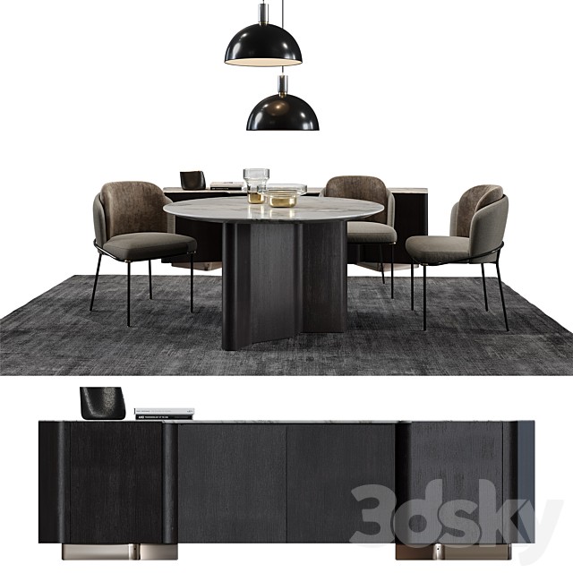 Minotti Set / Fil Noir