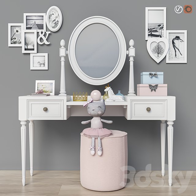 Dressing table (2 options for children, for adults) set 19