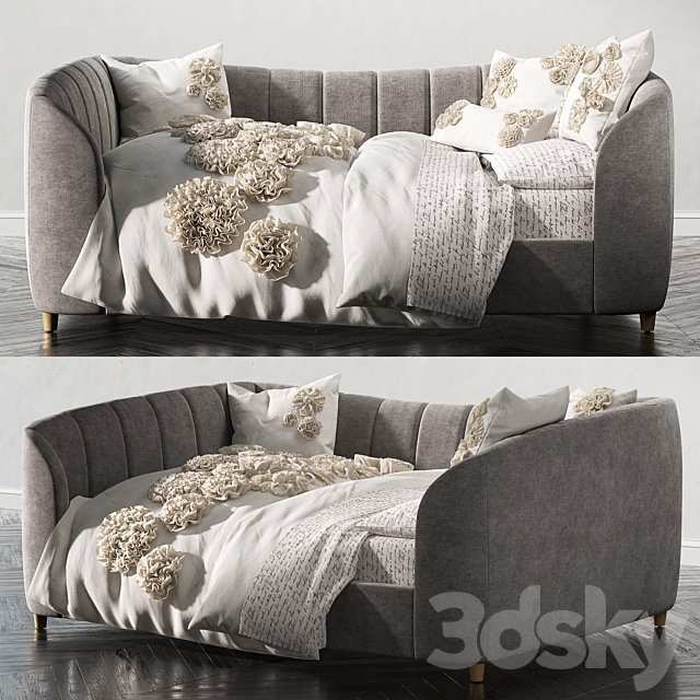 RH VALENTINA VELVET FULL DAYBED