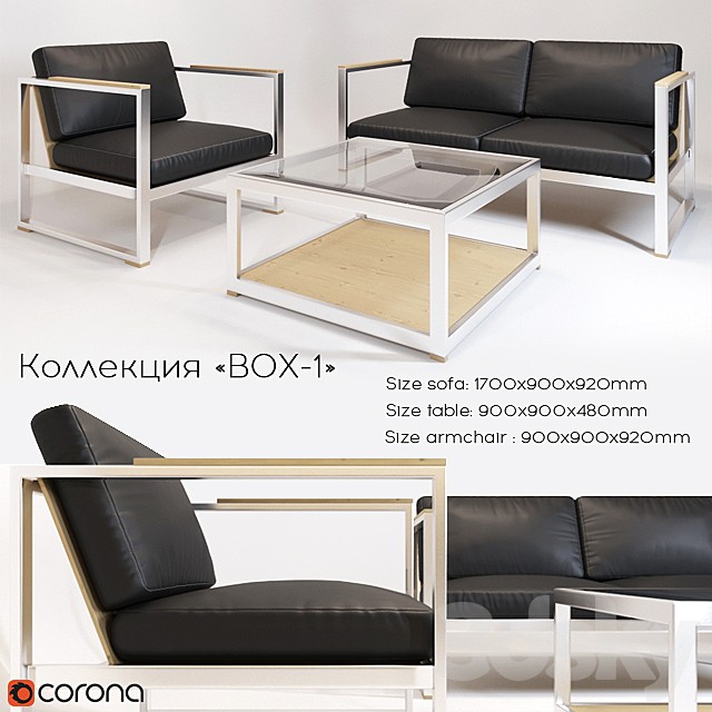 Sofa and armchair (Office furniture in the style of LOFT)