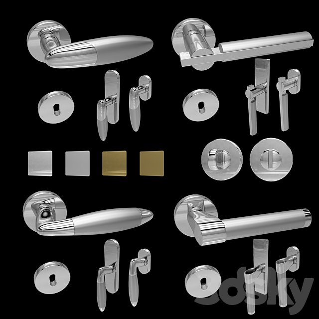 Handles for doors and windows Mandelli (4 pcs., 4 colors) 5