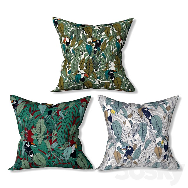 Set of decorative pillows (Set 011).