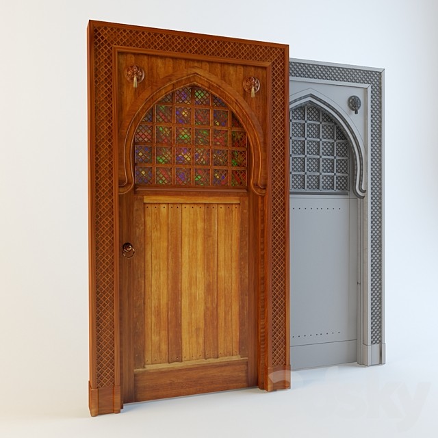 Door in Oriental style