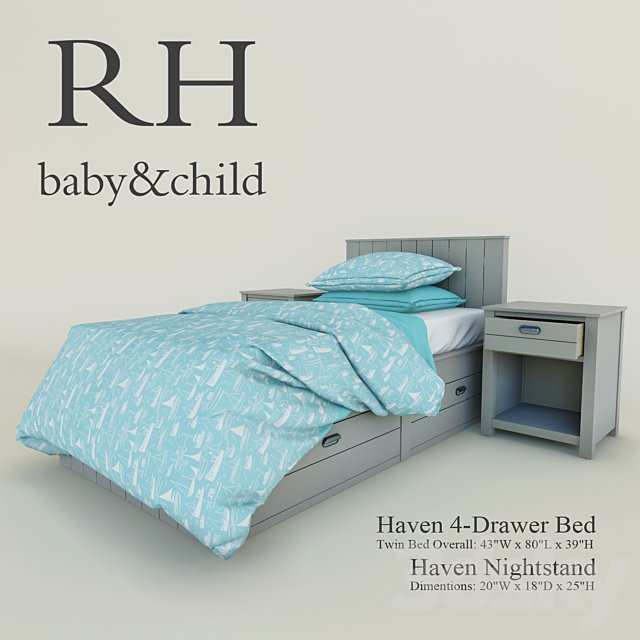 Haven 4-Drawer Bed
