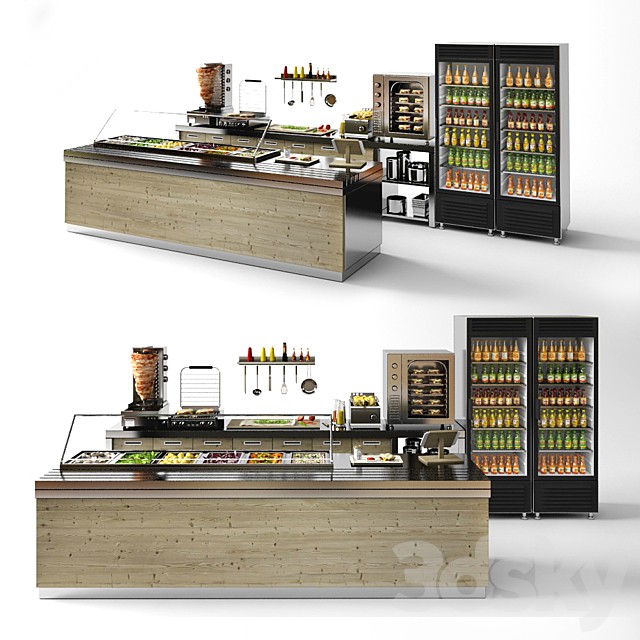 Set for a cafe