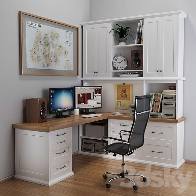 Desktop in white