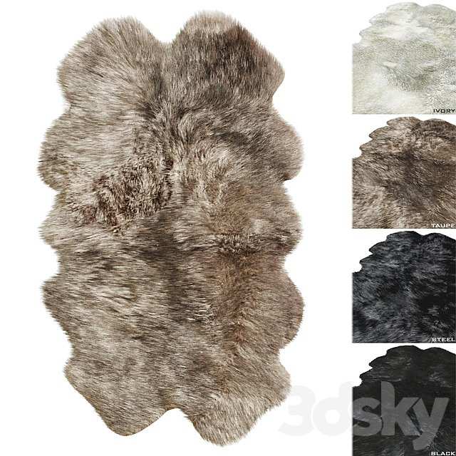 Natural Sheepskin Rug RH
