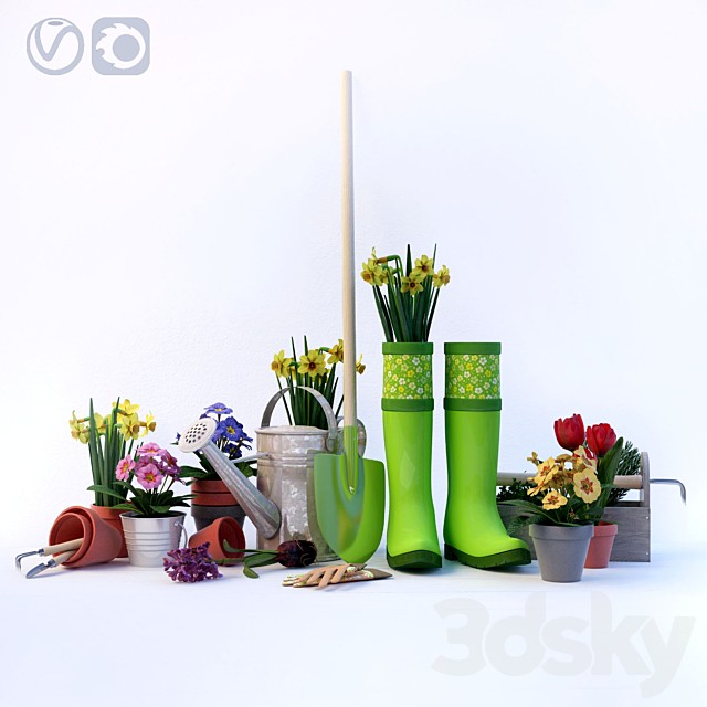Decorative set for garden-garden