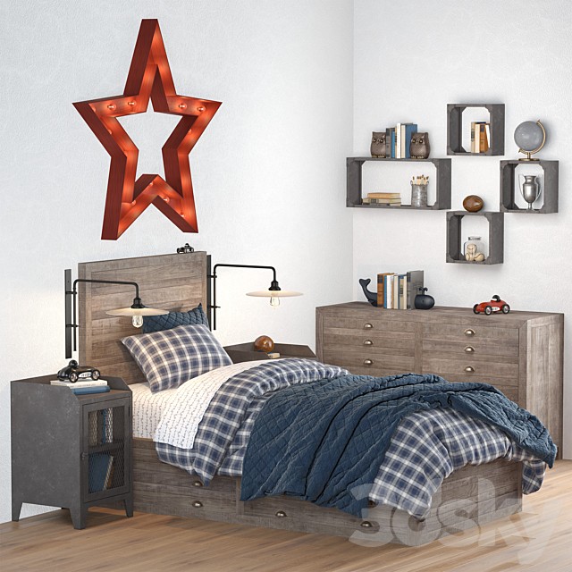 WELLER STORAGE BED, Restoration Hardware