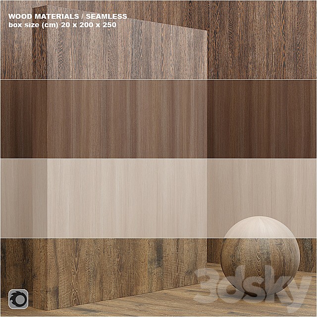 Material wood / veneer (seamless) - set 9