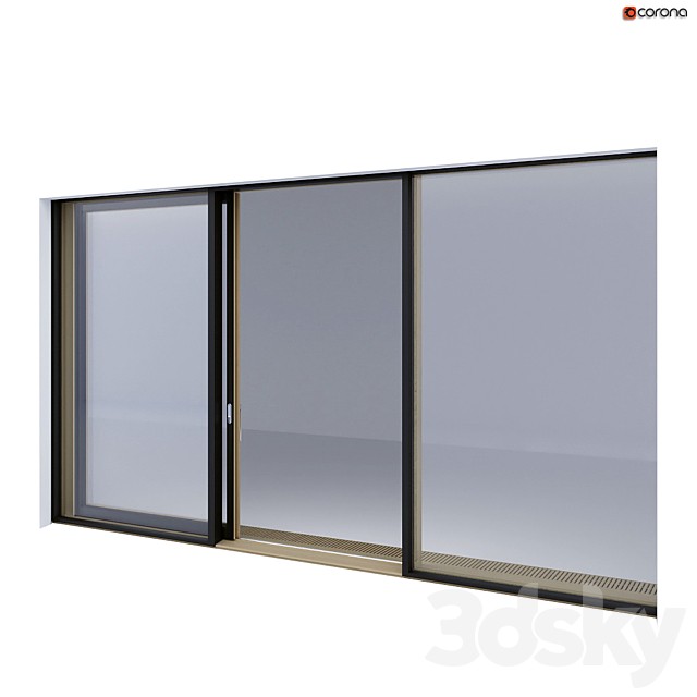 Wood-aluminum sliding stained-glass windows 2