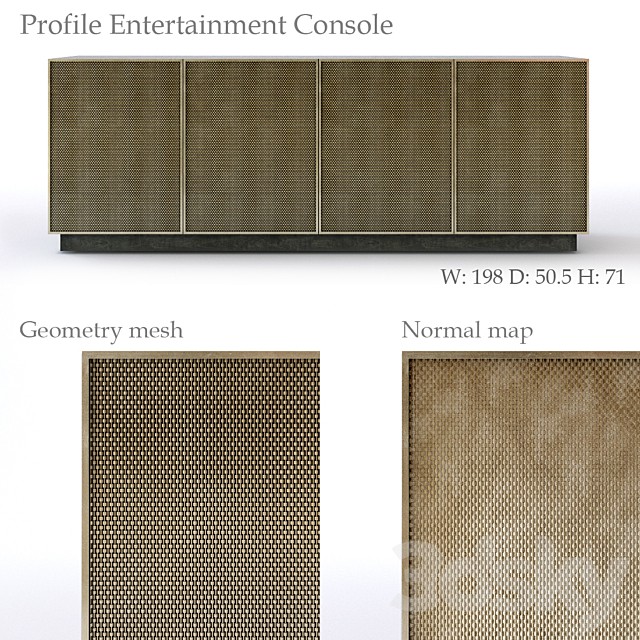 Bernhardt Profile Entertainment Console