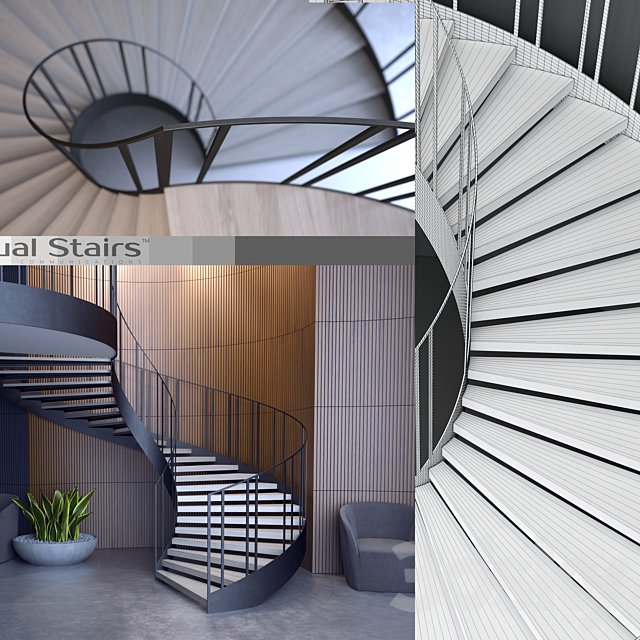 spiral staircase "Actual Stairs"