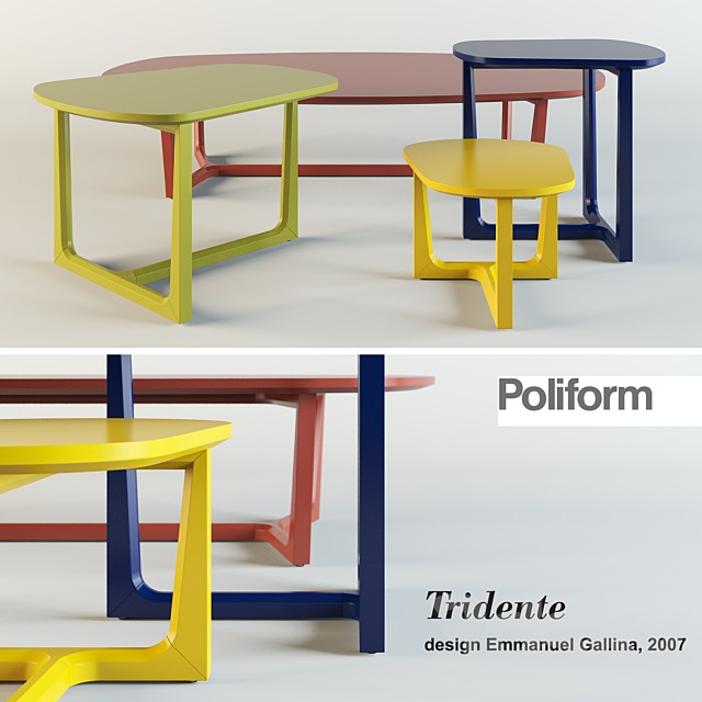 Poliform Tridente. Coffee tables
