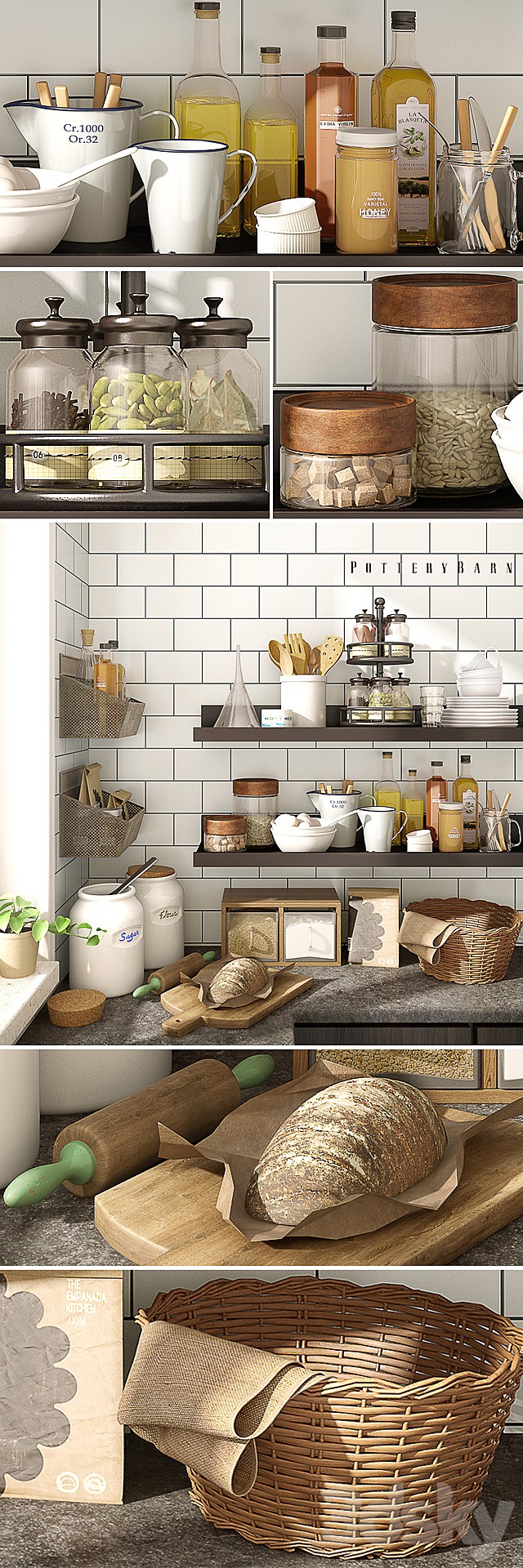 Kitchen set Pottery Barn 03