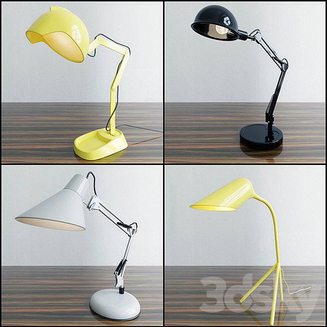 Set of table lamps