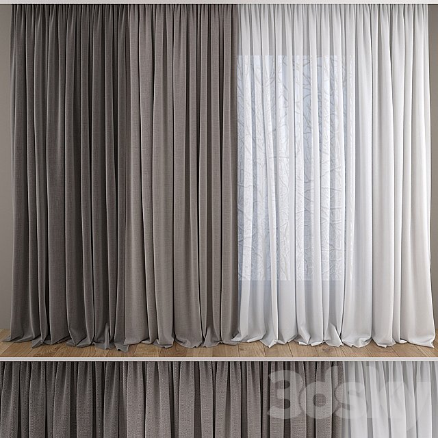 Curtains and tulle