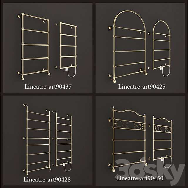 Group towel rails Lineatre