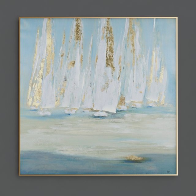 Blue And Gray Wall Art Canvas